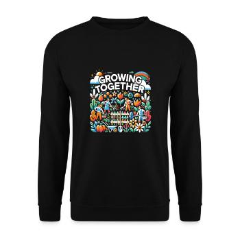 Garten - Unisex Pullover - Schwarz - Vorne - Alina (178cm) & Michal (187cm)