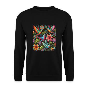 Exotic - Unisex Sweatshirt - black - Front - Alina (178cm) & Michal (187cm)