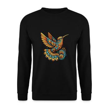 Exotic - Unisex Sweatshirt - black - Front - Alina (178cm) & Michal (187cm)