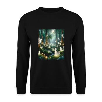 Conte - Sweat-shirt Unisexe - noir - Devant - Alina (178cm) & Michal (187cm)