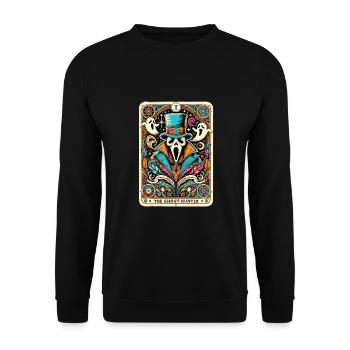 Halloween - Unisex Sweatshirt - black - Front - Alina (178cm) & Michal (187cm)