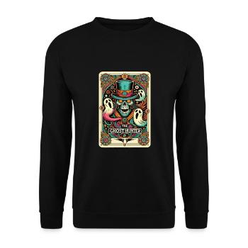 Halloween - Unisex Sweatshirt - black - Front - Alina (178cm) & Michal (187cm)