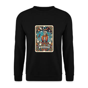Halloween - Unisex Sweatshirt - black - Front - Alina (178cm) & Michal (187cm)