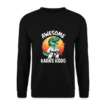 Kampfsport - Unisex Pullover - Schwarz - Vorne - Alina (178cm) & Michal (187cm)