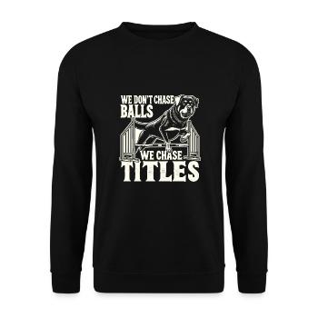 Agility - Unisex Sweatshirt - black - Front - Alina (178cm) & Michal (187cm)