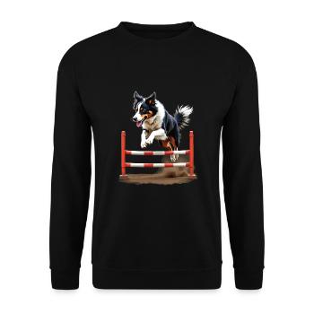 Agility - Unisex Sweatshirt - black - Front - Alina (178cm) & Michal (187cm)