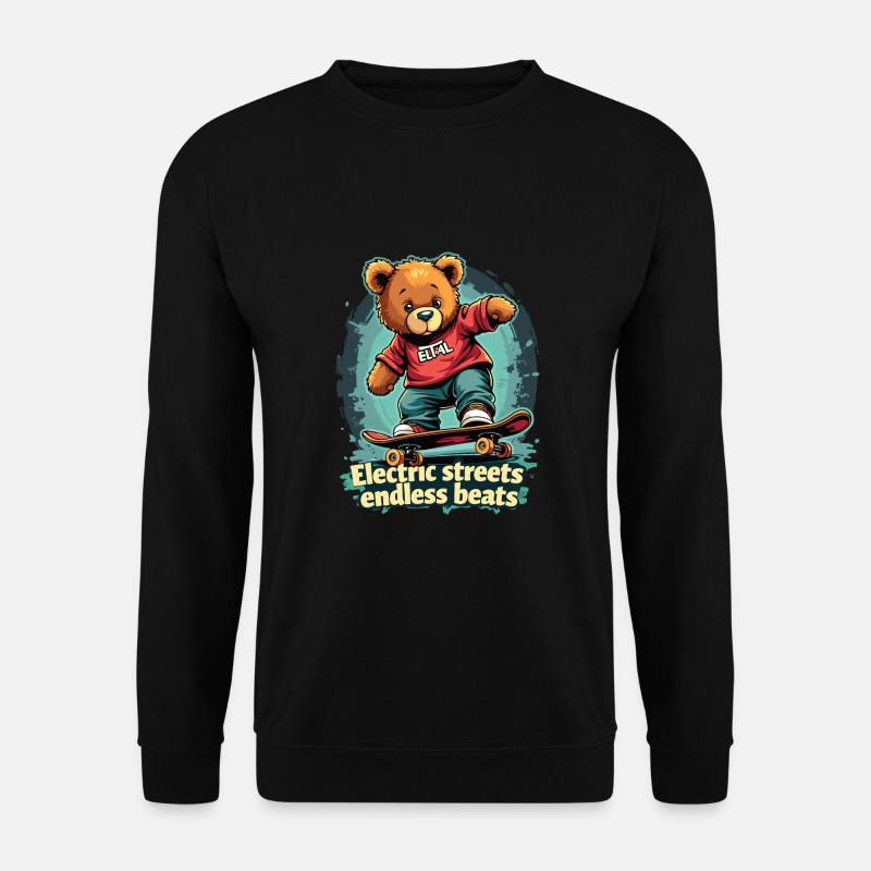 E Skateboard - Unisex Sweatshirt - black