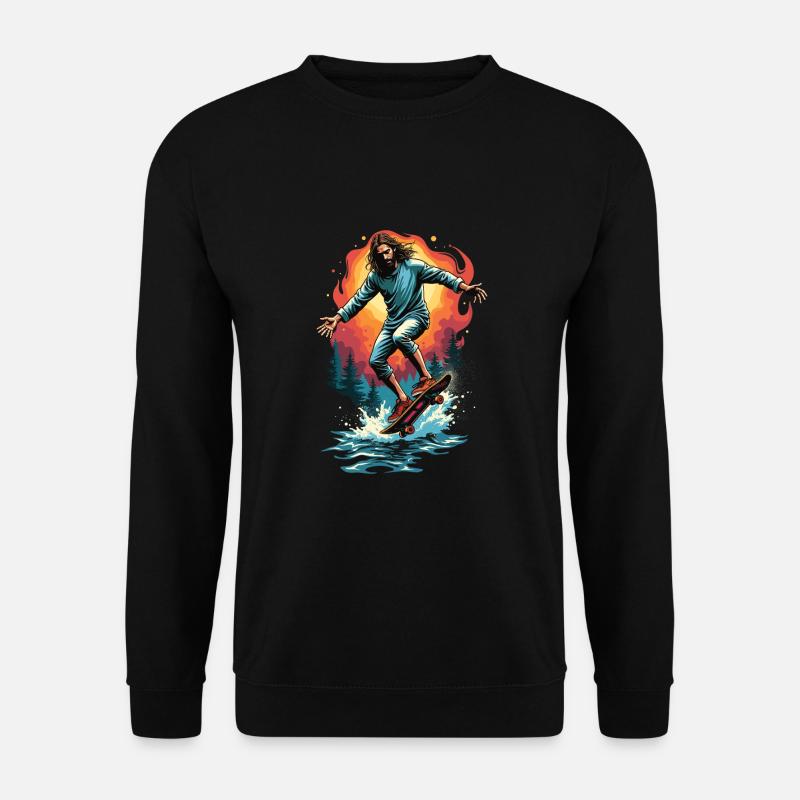 E Skateboard - Unisex Pullover - Schwarz