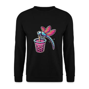 Bubble Tea - Unisex Sweatshirt - black - Front - Alina (178cm) & Michal (187cm)