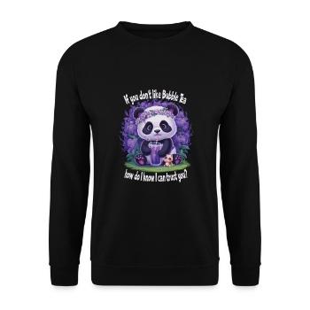 Bubble Tea - Unisex Sweatshirt - black - Front - Alina (178cm) & Michal (187cm)