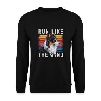 Agility - Unisex Sweatshirt - black - Front - Alina (178cm) & Michal (187cm)
