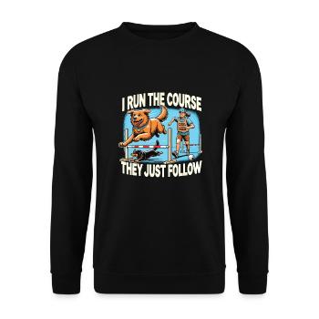 Agility - Unisex Sweatshirt - black - Front - Alina (178cm) & Michal (187cm)