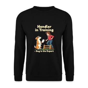 Agility - Unisex Sweatshirt - black - Front - Alina (178cm) & Michal (187cm)