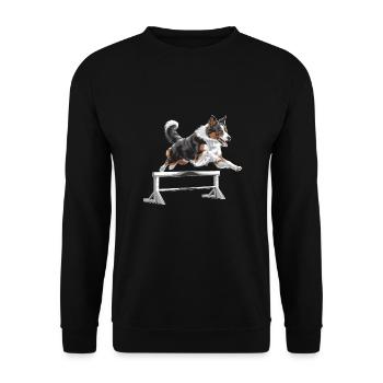 Agility - Unisex Sweatshirt - black - Front - Alina (178cm) & Michal (187cm)