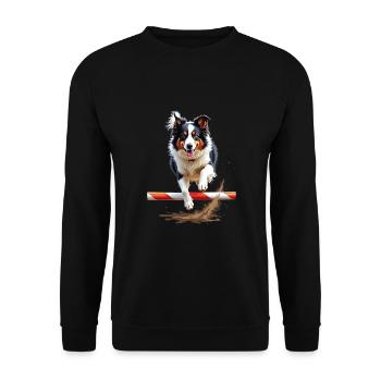 Agility - Unisex Sweatshirt - black - Front - Alina (178cm) & Michal (187cm)