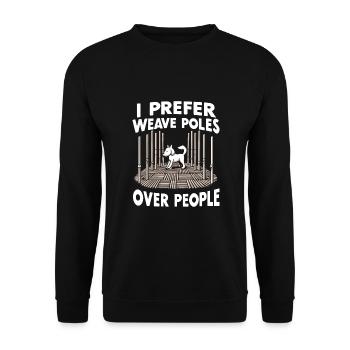 Agility - Unisex Sweatshirt - black - Front - Alina (178cm) & Michal (187cm)