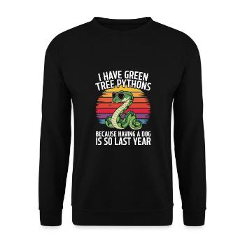 Serpent - Sweat-shirt Unisexe - noir - Devant - Alina (178cm) & Michal (187cm)