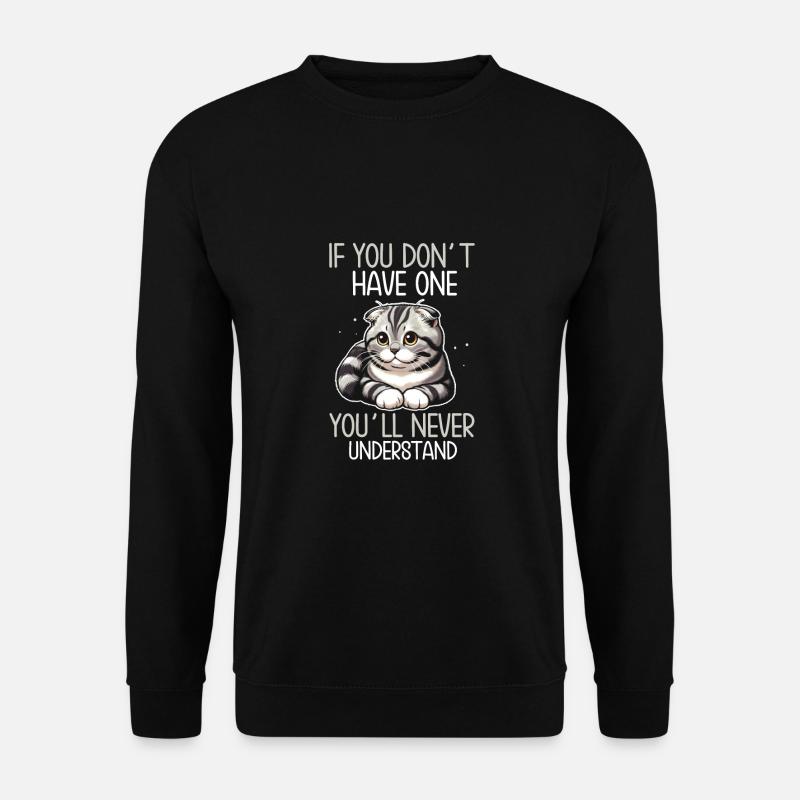 Katze - Unisex Pullover - Schwarz