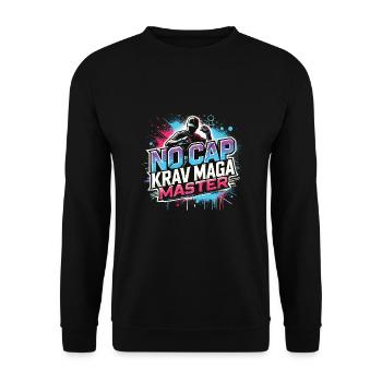Krav Maga - Unisex Sweatshirt - black - Front - Alina (178cm) & Michal (187cm)