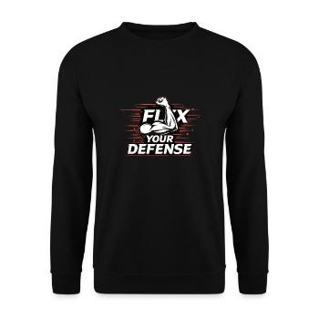 Krav Maga - Unisex Sweatshirt - black - Front - Alina (178cm) & Michal (187cm)