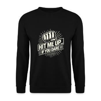 Krav Maga - Unisex Sweatshirt - black - Front - Alina (178cm) & Michal (187cm)