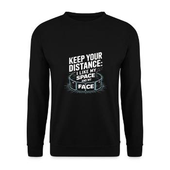 Krav Maga - Unisex Sweatshirt - black - Front - Alina (178cm) & Michal (187cm)