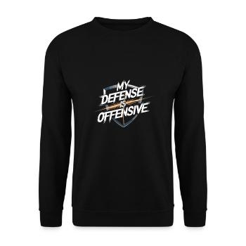 Krav Maga - Unisex Sweatshirt - black - Front - Alina (178cm) & Michal (187cm)