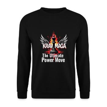 Krav Maga - Unisex Sweatshirt - black - Front - Alina (178cm) & Michal (187cm)