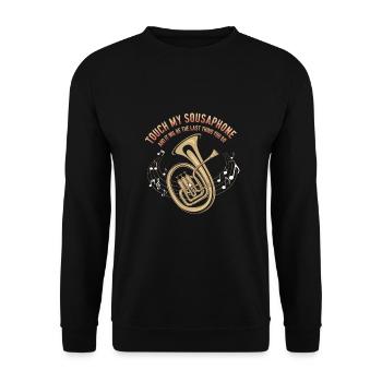 Sousaphone - Unisex Pullover - Schwarz - Vorne - Alina (178cm) & Michal (187cm)