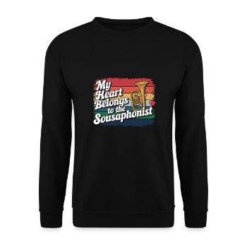Sousaphone - Unisex Pullover - Schwarz - Vorne - Alina (178cm) & Michal (187cm)