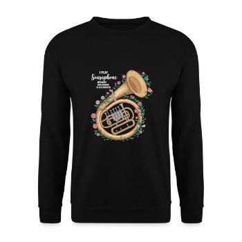 Sousaphone - Unisex Pullover - Schwarz - Vorne - Alina (178cm) & Michal (187cm)