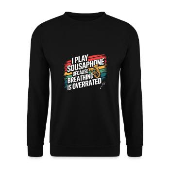 Sousaphone - Unisex Sweatshirt - black - Front - Alina (178cm) & Michal (187cm)