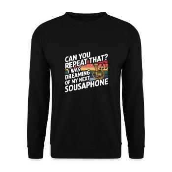 Sousaphone - Unisex Pullover - Schwarz - Vorne - Alina (178cm) & Michal (187cm)