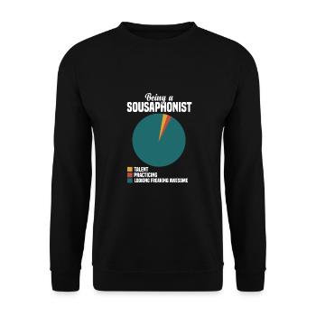 Sousaphone - Unisex Pullover - Schwarz - Vorne - Alina (178cm) & Michal (187cm)