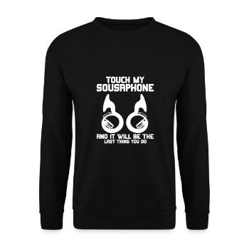 Sousaphone - Unisex Pullover - Schwarz - Vorne - Alina (178cm) & Michal (187cm)