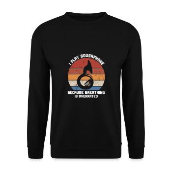 Sousaphone - Unisex Pullover - Schwarz - Vorne - Alina (178cm) & Michal (187cm)