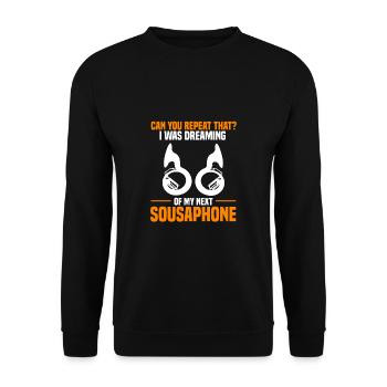 Sousaphone - Unisex Pullover - Schwarz - Vorne - Alina (178cm) & Michal (187cm)