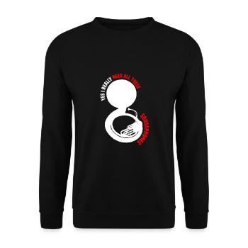 Sousaphone - Unisex Pullover - Schwarz - Vorne - Alina (178cm) & Michal (187cm)