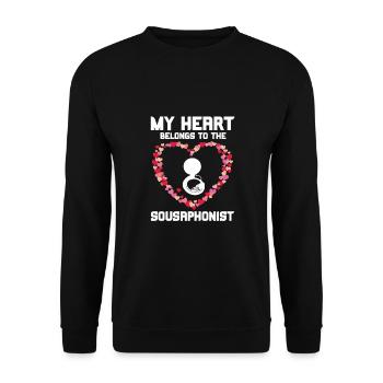 Sousaphone - Unisex Pullover - Schwarz - Vorne - Alina (178cm) & Michal (187cm)