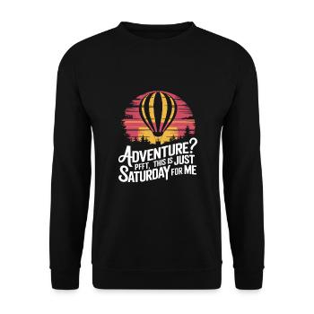 Balloon - Unisex Sweatshirt - black - Front - Alina (178cm) & Michal (187cm)