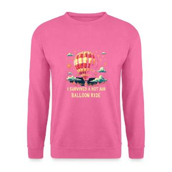 Heißluftballon - Unisex Pullover - Pink - Vorne