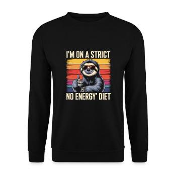 Office humor - Unisex Sweatshirt - black - Front - Alina (178cm) & Michal (187cm)