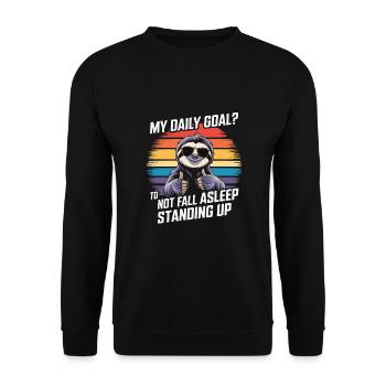 Office humor - Unisex Sweatshirt - black - Front - Alina (178cm) & Michal (187cm)