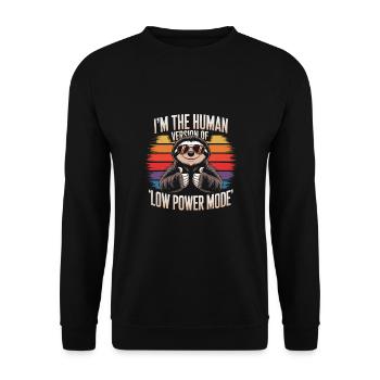 Humour de bureau - Sweat-shirt Unisexe - noir - Devant - Alina (178cm) & Michal (187cm)