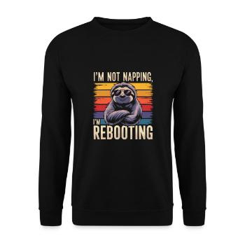 Office humor - Unisex Sweatshirt - black - Front - Alina (178cm) & Michal (187cm)