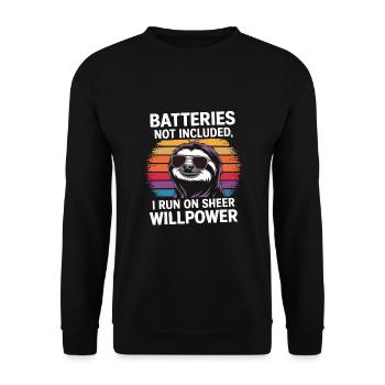 Humour de bureau - Sweat-shirt Unisexe - noir - Devant - Alina (178cm) & Michal (187cm)