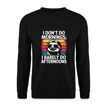 Humour de bureau - Sweat-shirt Unisexe - noir - Devant - Alina (178cm) & Michal (187cm)
