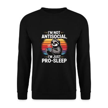 Office humor - Unisex Sweatshirt - black - Front - Alina (178cm) & Michal (187cm)