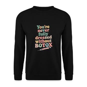 Kosmetikerin - Unisex Pullover - Schwarz - Vorne - Alina (178cm) & Michal (187cm)