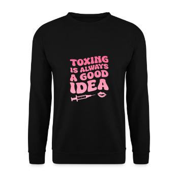 Kosmetikerin - Unisex Pullover - Schwarz - Vorne - Alina (178cm) & Michal (187cm)